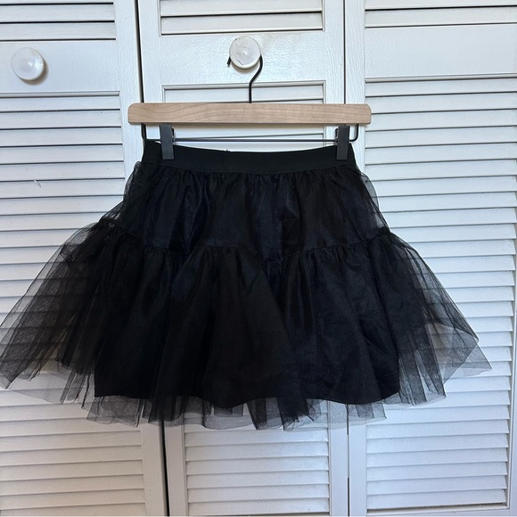 SHEIN Teen Black Layered Tulle Skirt Youth 12-13Y Fairy Ballet Halloween - Picture 3 of 7